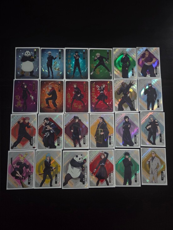 Jujutsu Kaisen Other - Jujutsu Kaisen Anime Trading Cards Holographic Set of 24 Gojo, Megumi ,Geto etc